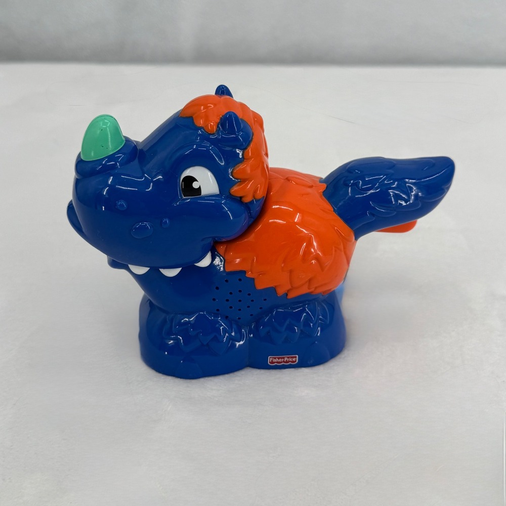 Fisher-Price Wild Lights Monster Blue Dragon Flashlight Y2K Retro Toy WORKS! - Picture 1 of 5